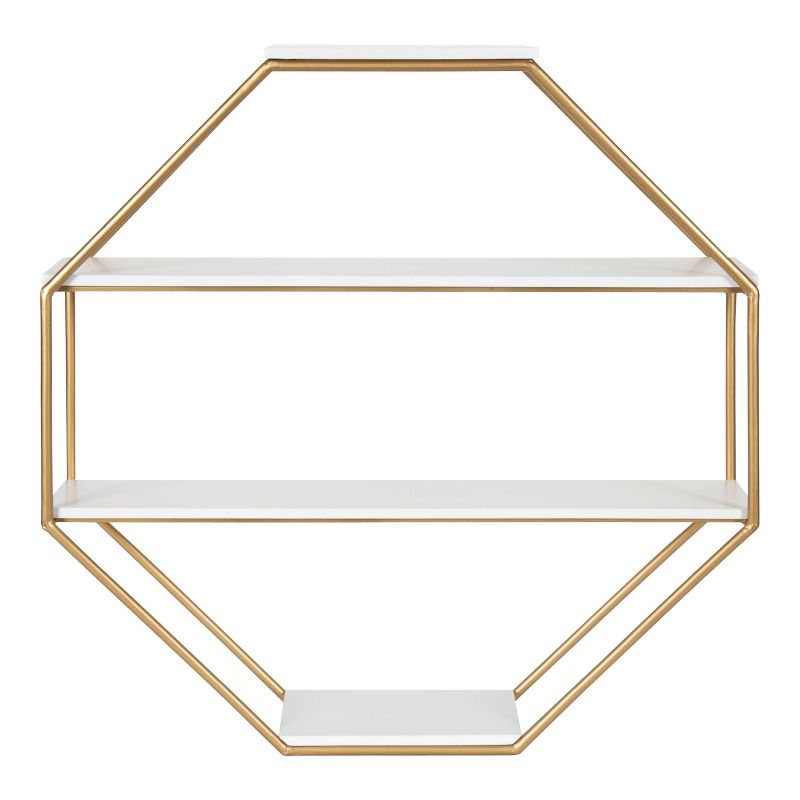 Lintz Octagon Floating Wall Shelves - Kate & Laurel All Things Decor, 3 of 10