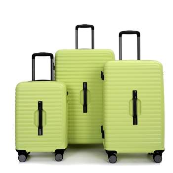 3 PCS Hardshell Luggage Set, PC+ABS Lightweight Suitcase with Two Hooks, Spinner Wheels, TSA Lock(21/25/29)-ModernLuxe