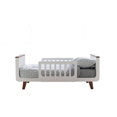 Little Partners Mod Toddler Bed White With Espresso Target