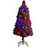 Nearly Natural 4-ft Holiday Frosted Pink Cashmere Christmas Tree with 30 Jumbo Multicolored Globe LED Lights - 3 of 4