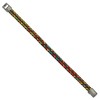 Chisel Stainless Steel Antiqued Braided Brown Leather and Multi-color Nylon 8.25" Bracelet - 3 of 4