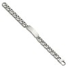 Black Bow Jewelry Men's 10mm Polished Stainless Steel Fancy Link I.D. Bracelet, 8.5 Inch - 2 of 4