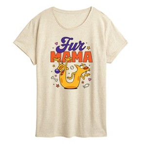 Women's - Catdog - Cat Dog Fur Mama Short Sleeve Graphic T-Shirt - 1 of 4