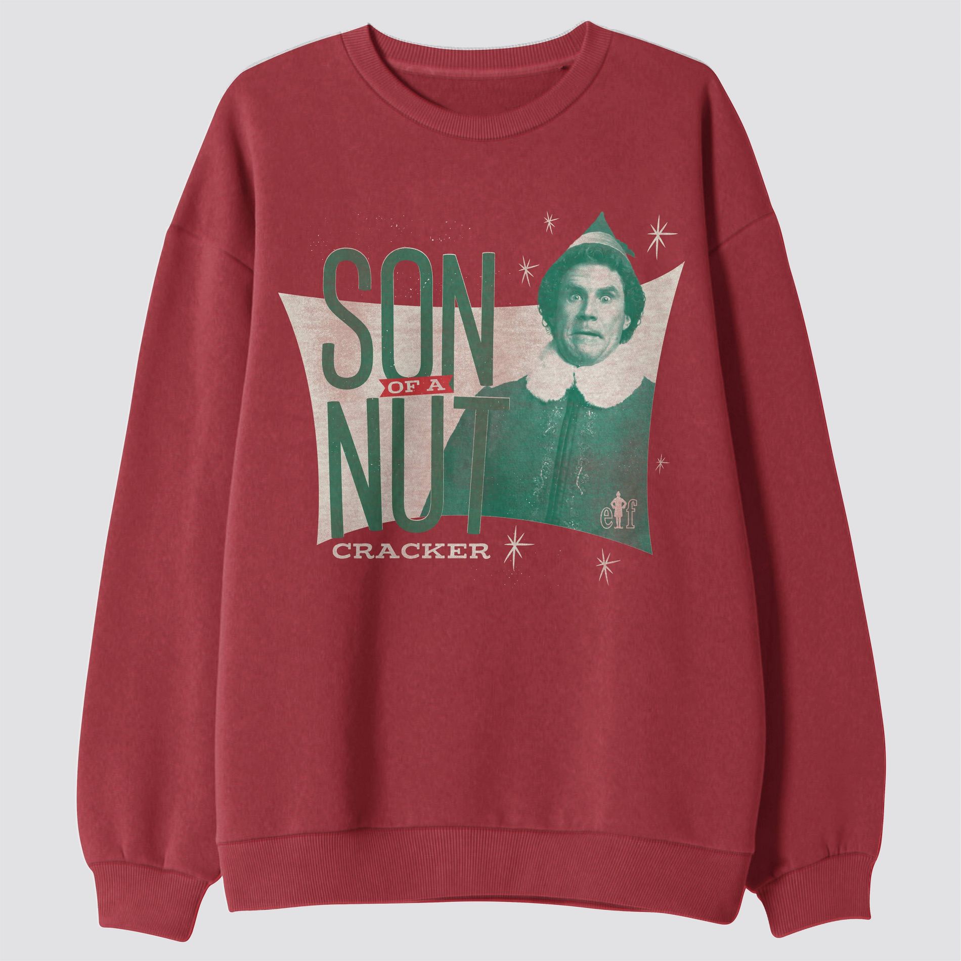 Men's Elf Crewneck Fleece Sweatshirt - Red