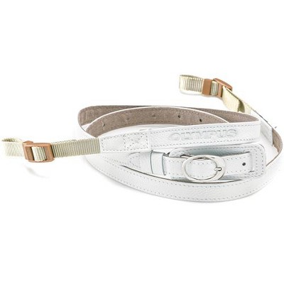 black leather shoulder strap
