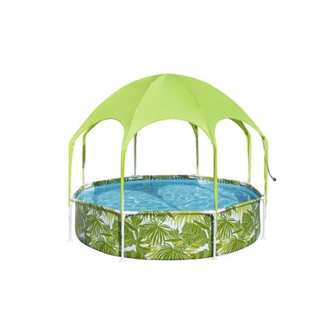 Paddling pool best sale with sun shade