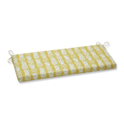 Pineapple Outdoor Bench Cushion Yellow - Pillow Perfect