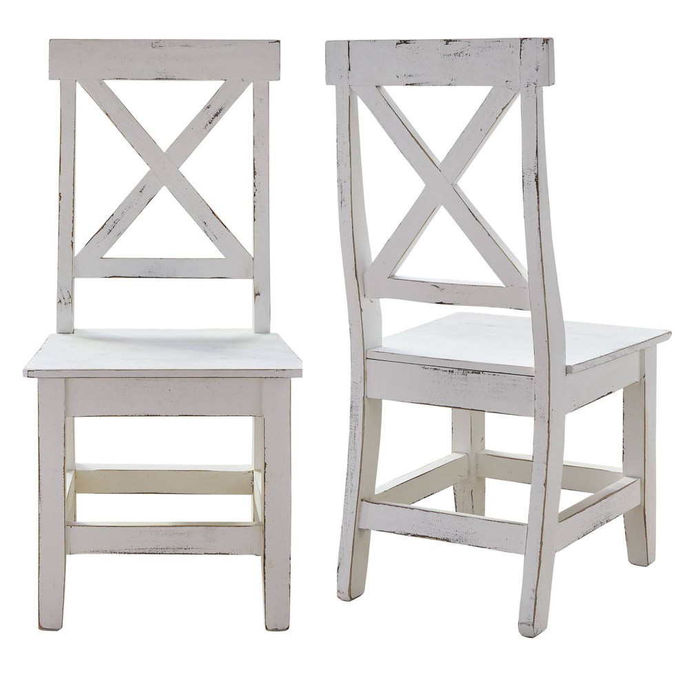 Brixton Wooden Side Chair Set White - Picket House Furnishings *only one chair is included*