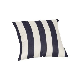 Casual Cushion Patterned Sunbrella Fabric 1-Piece Indoor/Outdoor Square Throw Pillow,15"W x 15"L - 1 of 4
