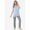 Woman Within Plus Size Long-Sleeve Pointelle Cardigan - 3 of 4