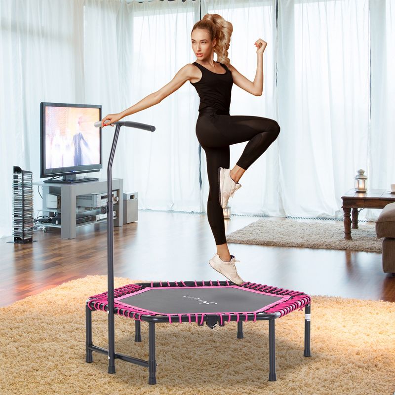 Soozier 48" Foldable Trampoline Outdoor Bungee Exercise Fitness Jumper Trainer, 3 of 9