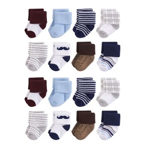 Little Treasure Cotton Rich Terry Socks 16-Pack, Dapper Dude - 1 of 2