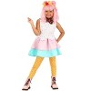 HalloweenCostumes.com Girls Ice Cream Costume | Dress, Leggings, and Headband | Sweet Treat Outfit for Halloween - 2 of 4
