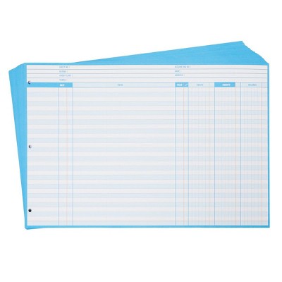 Stockroom Plus 200 Sheets Financial Accounting , Refill Paper with Hole Punch (9.25 x 11.88 in)