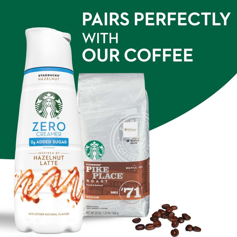 Starbucks Zero Sugar Hazelnut Latte Coffee Creamer - 28 fl oz, 5 of 10