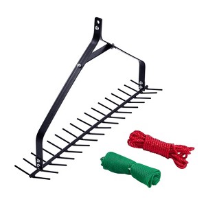 VEVOR 32 in Aquatic Weed Rake, 6.3 in Double Sided Lake Weed Rake, Lightweight  Pond Weeds Cutter with 30ft Rope, No Assembly Required, Black - 1 of 4