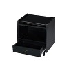 NicBex 2 Drawers Nightstand,Bedside Table with Rattan-Woven Storage Cabinet and 1 Drawer,Modern Side Table for Bedroom - 4 of 4