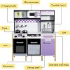 Kinder King Wooden Kids Play Kitchen, Toy Kitchen Playset for Toddler, Realistic Kitchen Set w/Lights & Sounds, Gift for Boys Girls Age 3+, Purple - 2 of 4