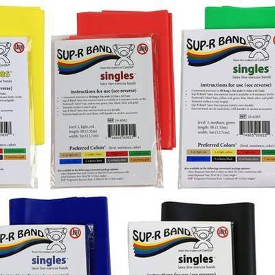 thumbnail image 2 of Thera-Band Light Resistance Band Pack – Yellow, Red, Green Latex (3-Pack) Free Shipping 2 of 6