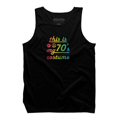 Men's Design By Humans This Is My 70s Costume Funny 70s Show Halloween 1970s Gifts 70s By dogsandhugs Tank Top