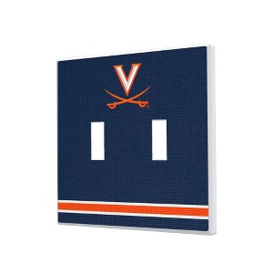 NCAA ACC Universities Stripe Hidden-Screw Light Switch Plate for Double Toggle - 1 of 4