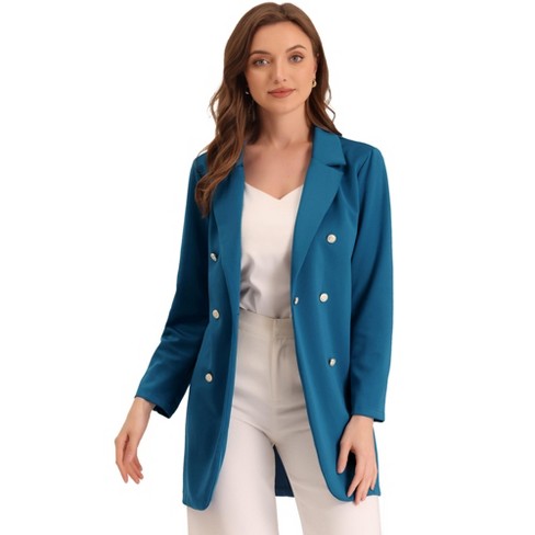 Allegra K Women's Work Office Lapel Collar Stretch Jacket Suit Blazer :  : Clothing, Shoes & Accessories