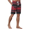 Lars Amadeus Men's Drawstring Stripes Color Block Beach Board Shorts 2 Packs - image 4 of 4