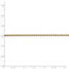 Black Bow Jewelry 1.9mm 14k Yellow Gold Diamond Cut Round Wheat Chain Necklace - 4 of 4