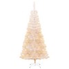 vidaXL Artificial Christmas Tree with Iridescent Tips White 6 ft PVC - 2 of 4