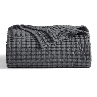 Bedsure | Rayon Derived from Bamboo Cooling Woven Waffle Blanket