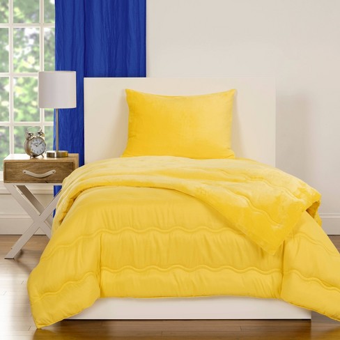 Mustard discount fleece bedding