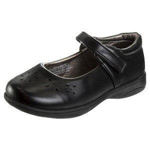 French Toast Toddler Girls School Shoes with Little Abstract Details - 1 of 4