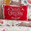 Folk Deer Merry Christmas Decorative Pillow White - Levtex Home - image 3 of 3