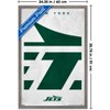 Trends International NFL New York Jets - Logo 25 Framed Wall Poster Prints - 3 of 4