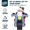 Joyfy 7 FT Christmas Inflatables Decoration, Santa Riding Motorcycle with Reindeer Inflatable with Built-in LED for Xmas Party Outdoor Yard Lawn Décor - 3 of 4