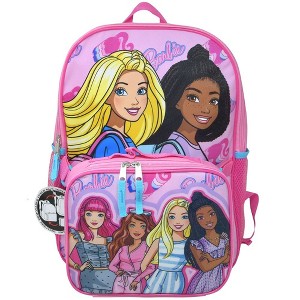 Barbie & Friends Backpack with Insulated Lunch Bag Detachable 2-Piece Set, Pink - 1 of 4