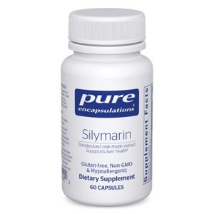 Pure Encapsulations Silymarin - 250 mg Milk Thistle Per Capsule - Liver Health Support - Antioxidants Supplement - Non-GMO & Vegan - 1 of 4