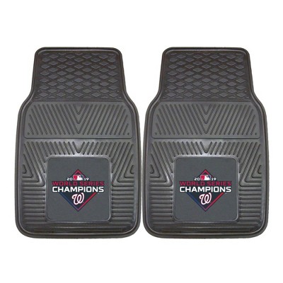 MLB Washington Nationals Vinyl Car Mat Set - 2pc