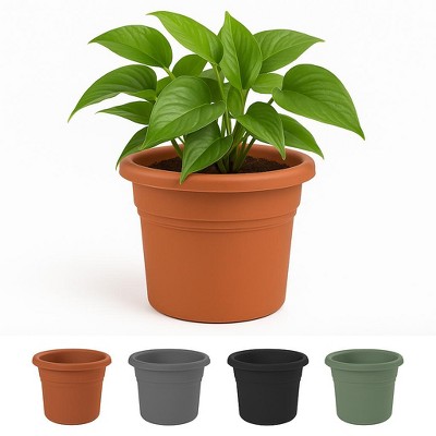 Bloem Posy 16" Terra Cotta Round Planter Pot Indoor or Outdoor Gardening