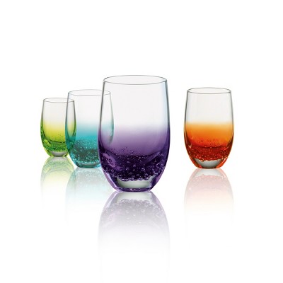 Artland Fizzy Assorted Color 3 Ounce Shot Glass, Set of 4