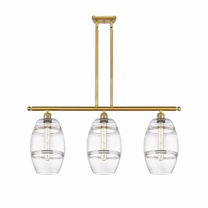 Vaz - 3 Light Stem Hung Island In Industrial Style-10.38 Inches Tall and 36 Inches Wide - 1 of 1