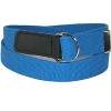 CTM  Cotton Web Belt with Double D Ring Buckle - 4 of 4