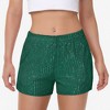 Anna-Kaci Women's Sequin Shorts Elastic Waist Sparkly Party Bottoms with Pockets - 2 of 4