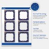 Avery Labels, 3" x 3", Silver-Navy, Glossy, 60total - 3 of 4