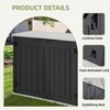 35 Cubic Feet Capacity Outdoor Storage Shed with Padlock Latch,Horizontal  Storage Box for Backyards,Dark Gray - 2 of 4