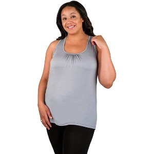 Bamboobies Easy Access U Neck Nursing Tank Top, Maternity Clothes for Breastfeeding - 1 of 4