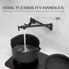 YAWWALK kitchen Faucet Wall Mounted Pot Filler with Double Handles (Valve Included) - 4 of 4