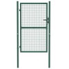 VidaXL Fence Gate Steel 39.4 inches x59.1 inches  Green - 3 of 4