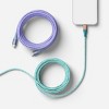 10ft USB-C to USB-C Braided Cable 2pk - heyday™ Deep Sage Peri-Blue - 2 of 3