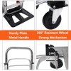 2-in-1 Convertible Hand Truck,Platform Truck Dolly with 4 Wheel, Wheel Dolly Cart with Telescoping Handle for Moving Warehouse, Garden, Grocery - 4 of 4